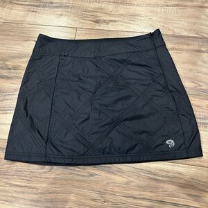 Mountain Hardwear Trekkin Insulated Running Mini Skirt Quilted Size Small Black